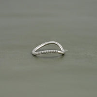 Round Lab Grown Diamond Pave Set Anniversary Band