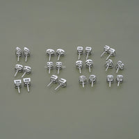2.00 TCW Lab Diamond Bezel Set Stud Earrings