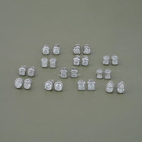 2.00 TCW Lab Diamond Bezel Set Stud Earrings