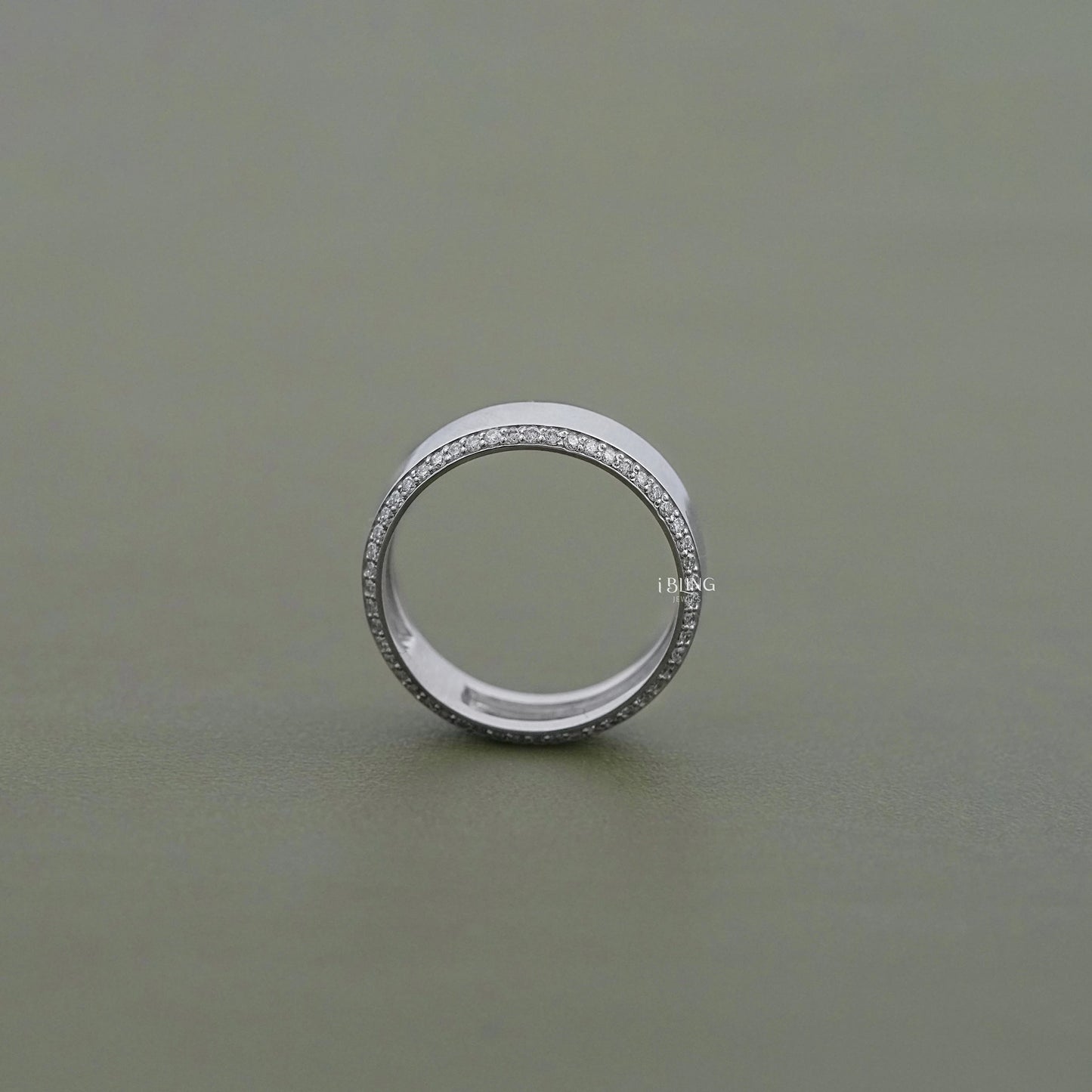 Pave Diamond Eternity Men's Wedding Band Men's Ring