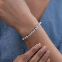 3.70 MM Round Lab Diamond Tennis Bracelet