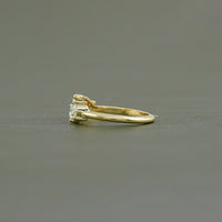 Two Stone Lab Diamond Toi Moi Engagement Ring