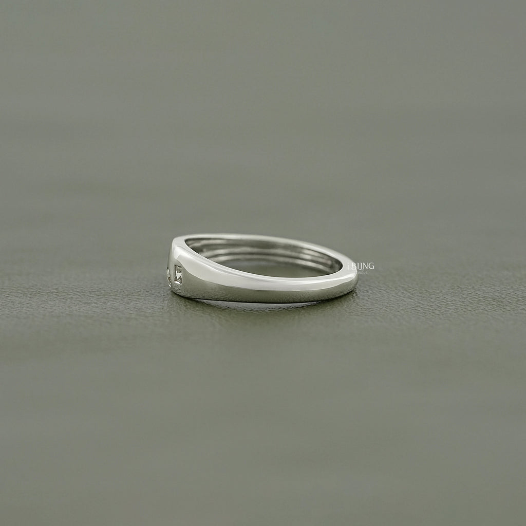 Multi Shaped Lab Grown Diamond Domed Band