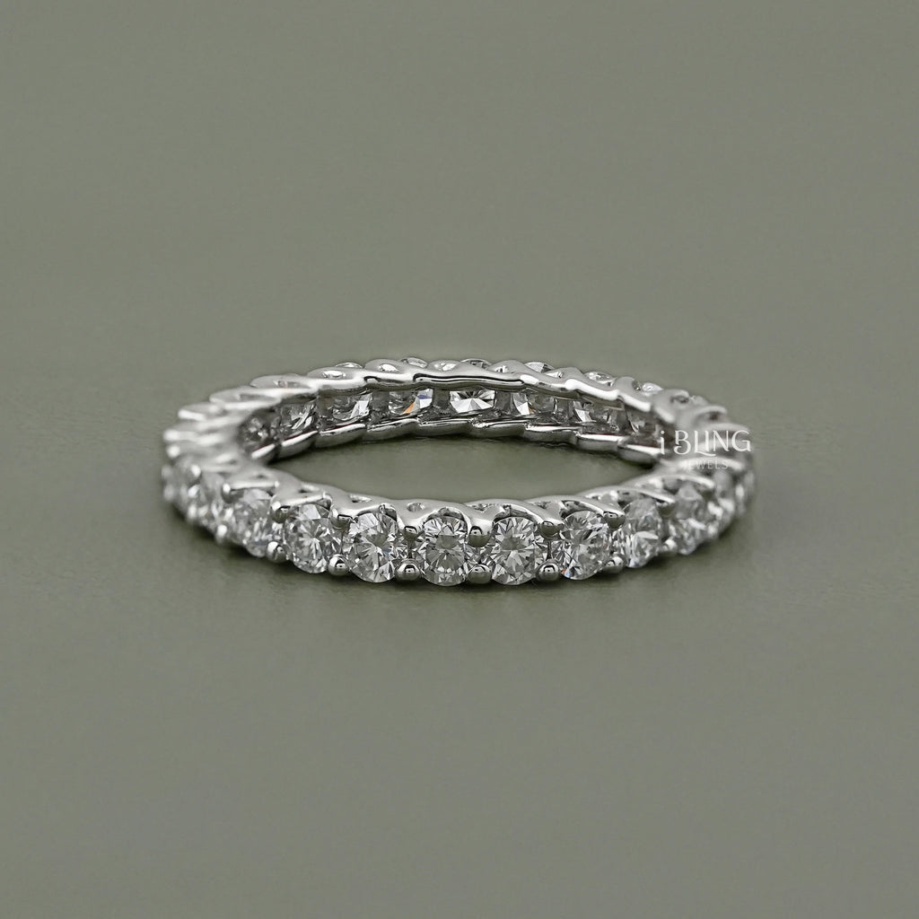 Round Lab Diamond Stackable Wedding Band