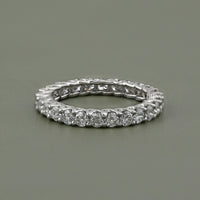Round Lab Diamond Stackable Wedding Band