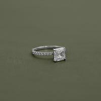 Asscher Cut Lab Grown Diamond Engagement-Ring