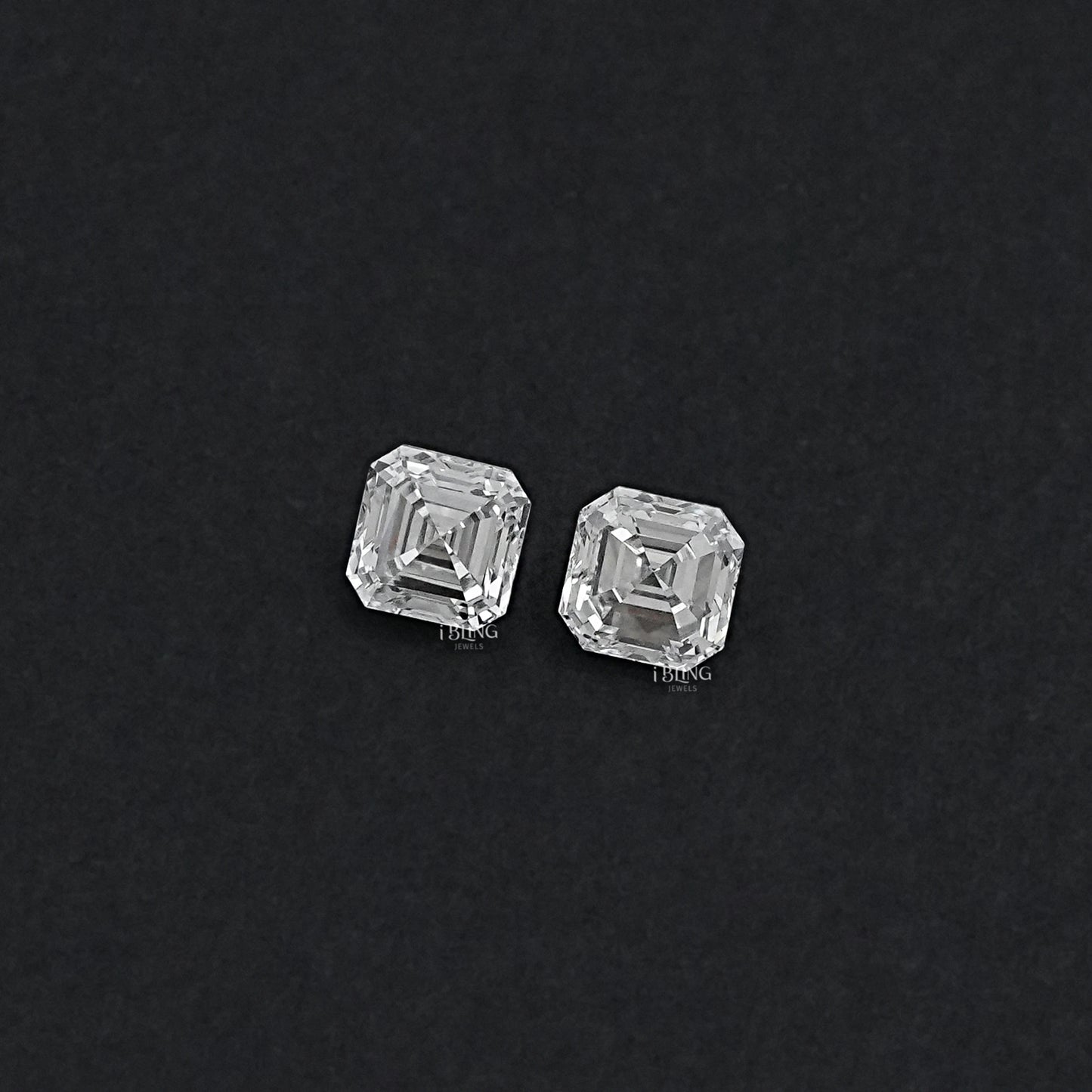 Asscher Lab Grown Diamond Matching Pair