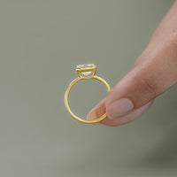 2 Carat Bezel Set Asscher Diamond Engagement Ring