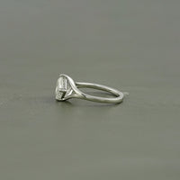 Asscher Lab Grown Diamond Solitaire Engagement Ring