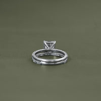 Asscher Shape Lab Diamond Ring Set