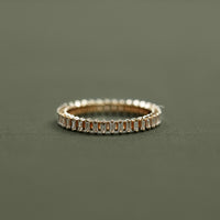 Baguette Cut Lab Diamond Full Eternity Band