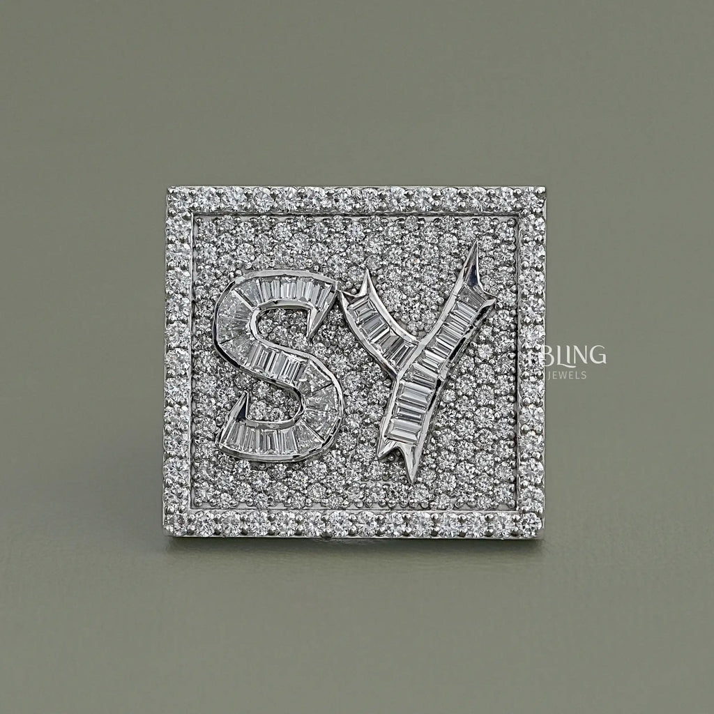 Baguette Cut Lab Grown Diamond Men's Band