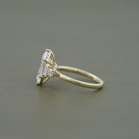 Five Stone Marquise And Baguette Diamond Engagement Ring