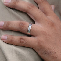 Baguette Lab Diamond Engagement Men's Band