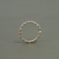 Radiant Lab Diamond Bezel Set Wedding Band