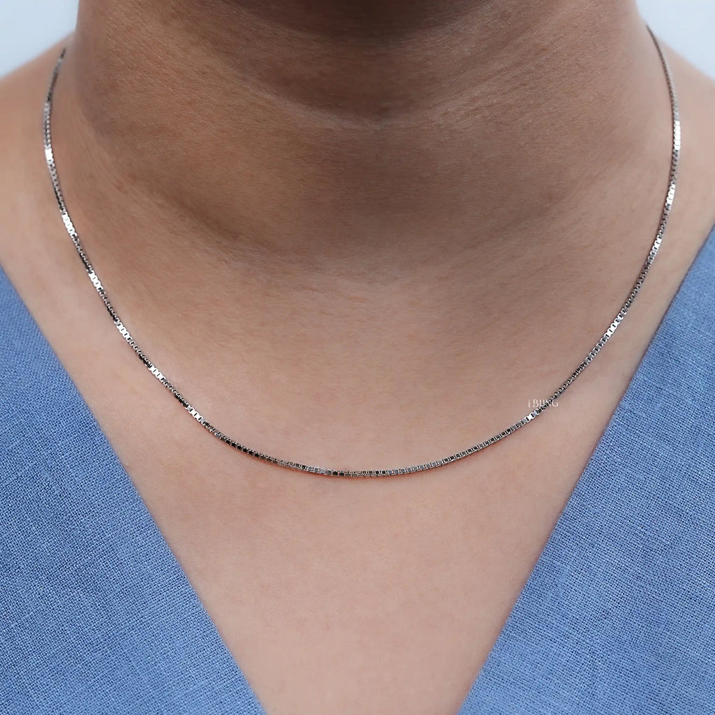 White Gold Box Chain