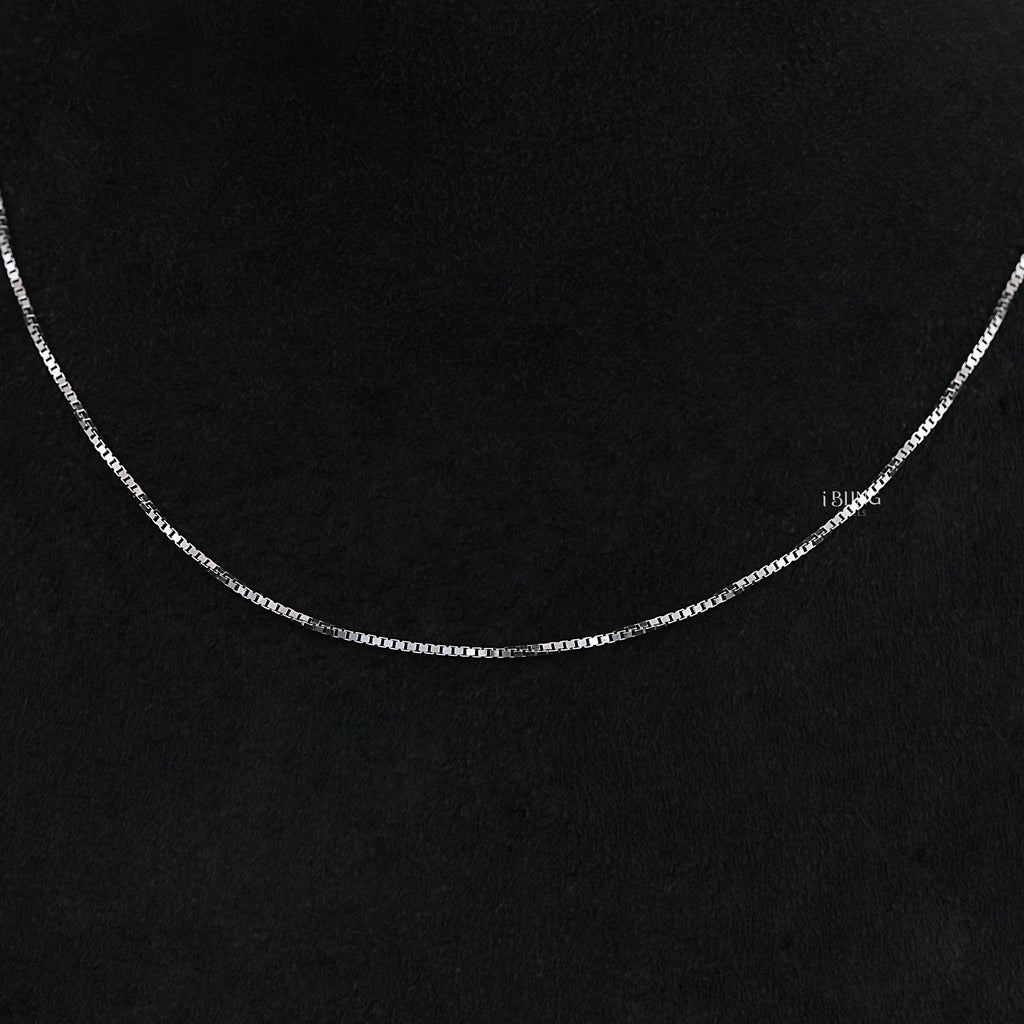 White Gold Box Chain