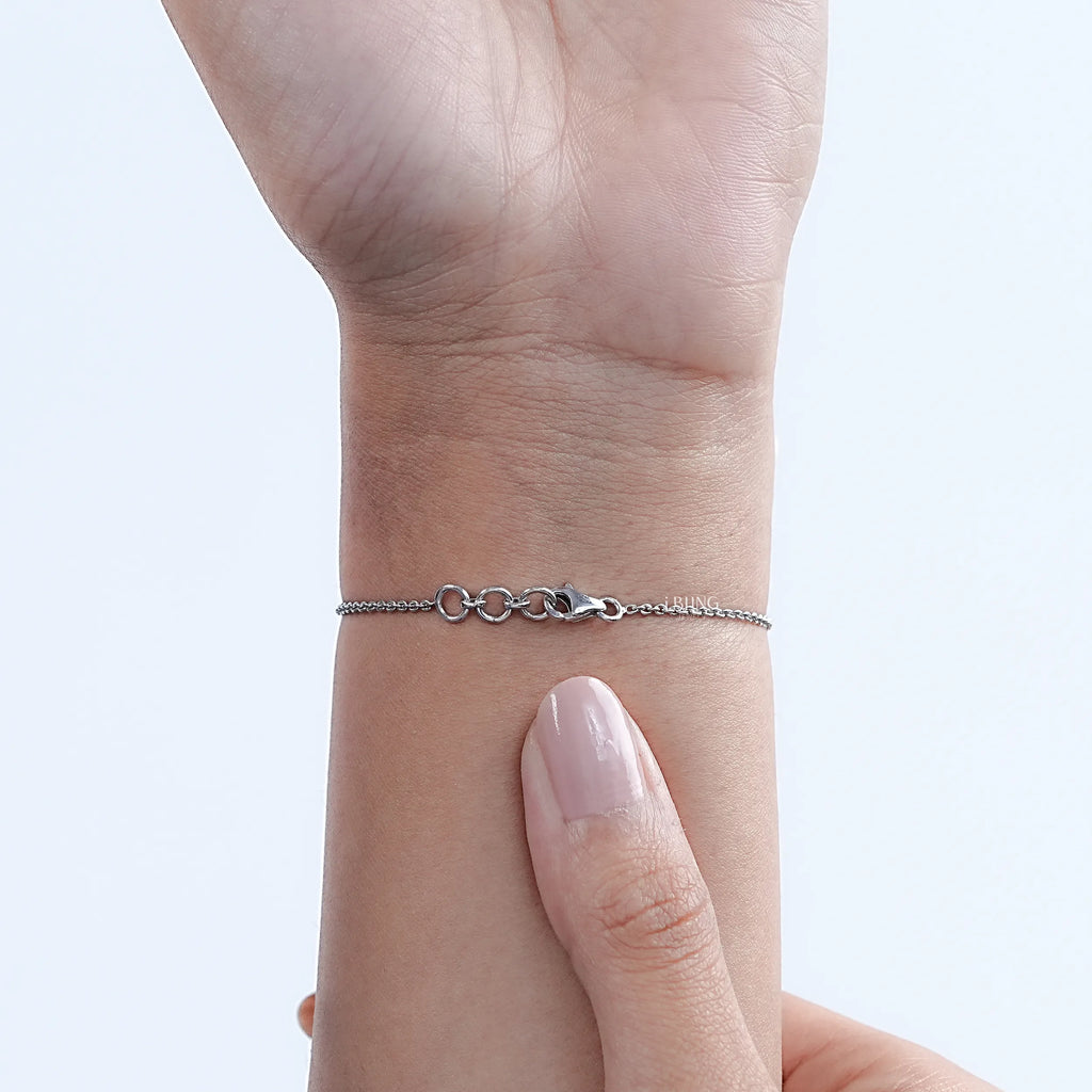Round Lab Diamond Chain Bracelet