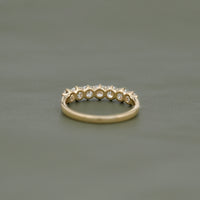 Seven Stone Old Mine Cushion Cut Wedding Band