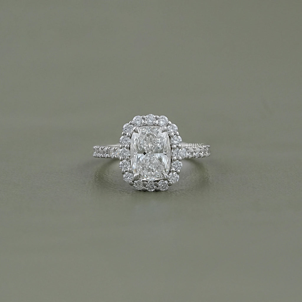 Cushion Lab Diamond Engagement Ring