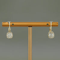Cushion Lab Grown Diamond Hoop Earrings