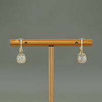 Cushion Lab Grown Diamond Hoop Earrings