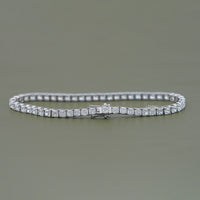 Lab Diamond Cushion Cut Tennis Bracelet
