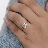 Old Mine Cushion Cut Hidden Halo Engagement Ring