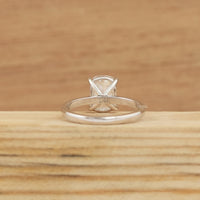 Elongated Cushion Lab Diamond Solitaire Engagement Ring