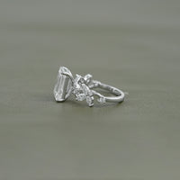 Emerald Cut Lab Grown Diamond Engagement Ring