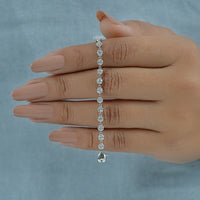 Old European Round Lab Diamond Tennis Bracelet