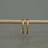 Round Lab Diamond Hoop Earrings