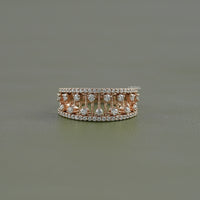 Double Row Round Diamond Band