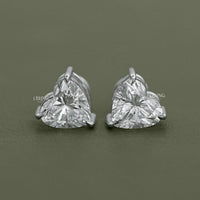Heart Lab Grown Diamond Stud Earrings