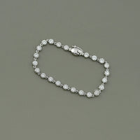 Old European Round Lab Diamond Tennis Bracelet