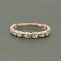 East West Radiant Lab Diamond Half Eternity Band