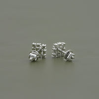 Round Cut Eco Friendly Diamond Dainty Stud Earrings
