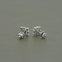 Round Cut Eco Friendly Diamond Dainty Stud Earrings