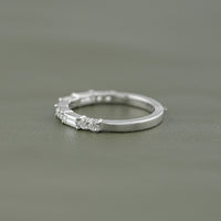 Baguette And Round Diamond East West Set Band