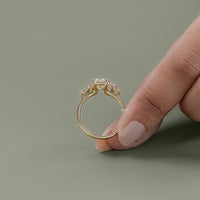 Emerald Cut Five Stone Engagement Ring