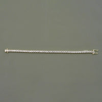 Emerald Cut Lab Diamond Bezel Tennis Bracelet