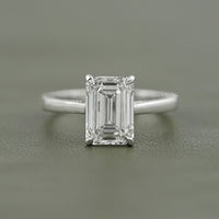 Emerald Cut Lab Grown Diamond Solitaire Ring