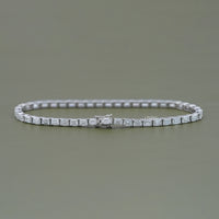 Emerald Cut Lab Grown Diamond Tennis Bracelet