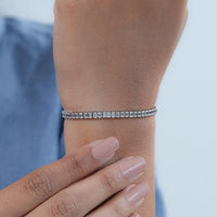 Emerald Lab Diamond Tennis Bracelet