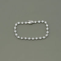 Old European Round Lab Diamond Tennis Bracelet