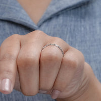 Baguette Cut Lab Diamond Wedding Eternity Band