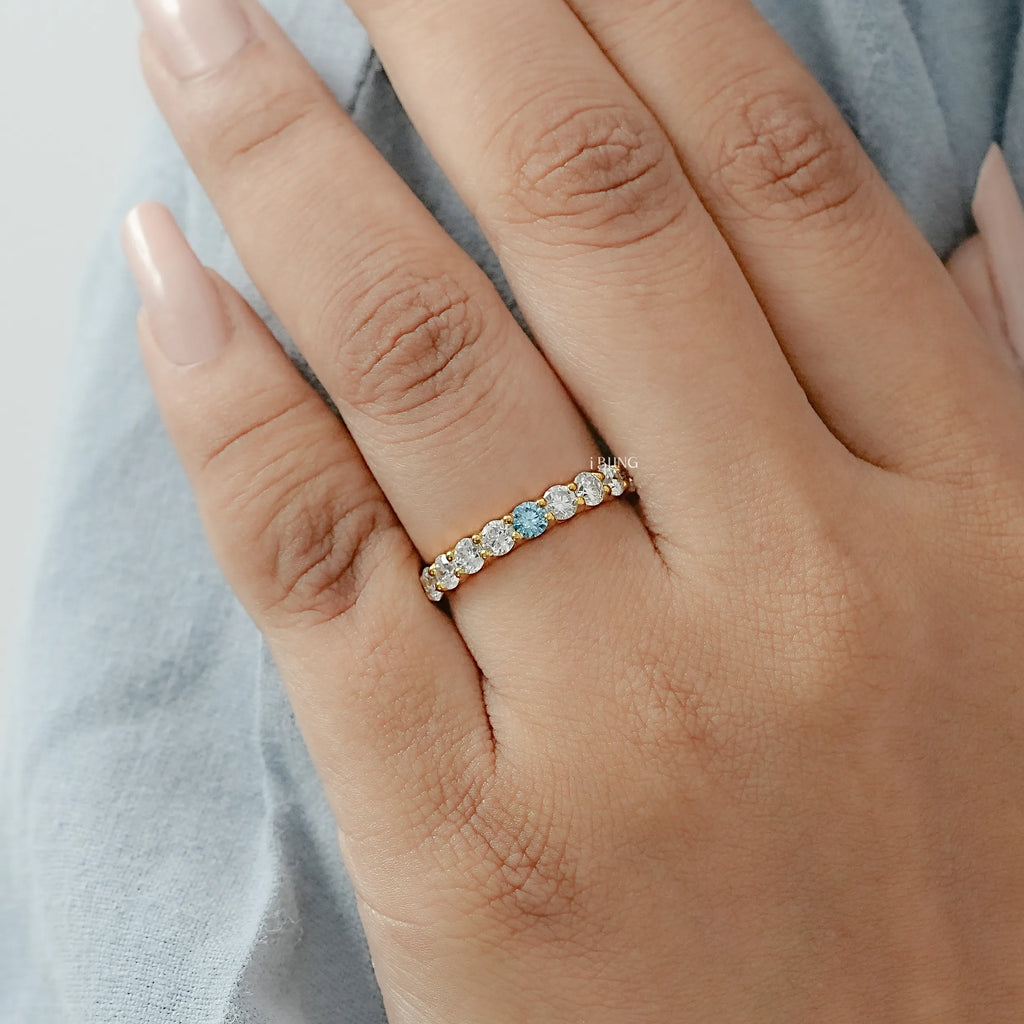 3.00 MM Round Cut Lab Diamond Wedding Band