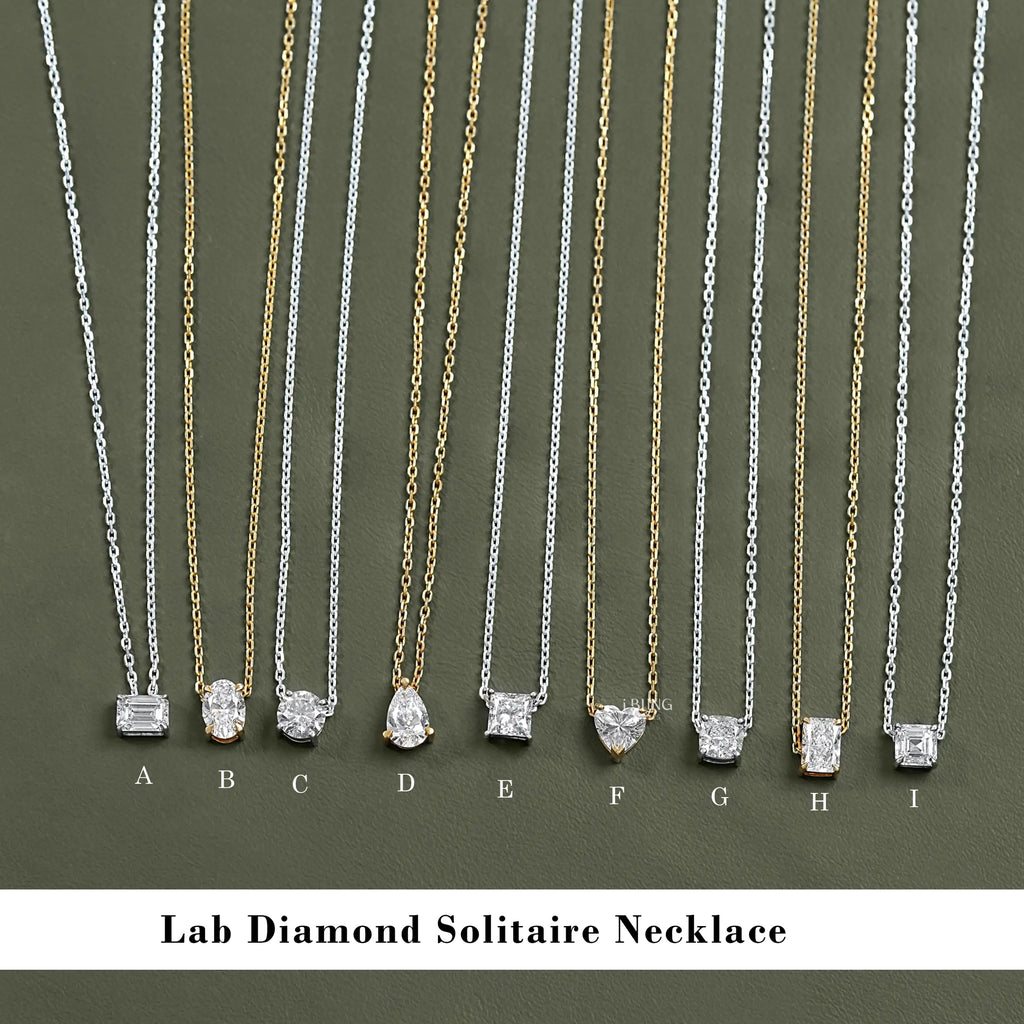 Lab Grown Diamond Solitaire Pendant