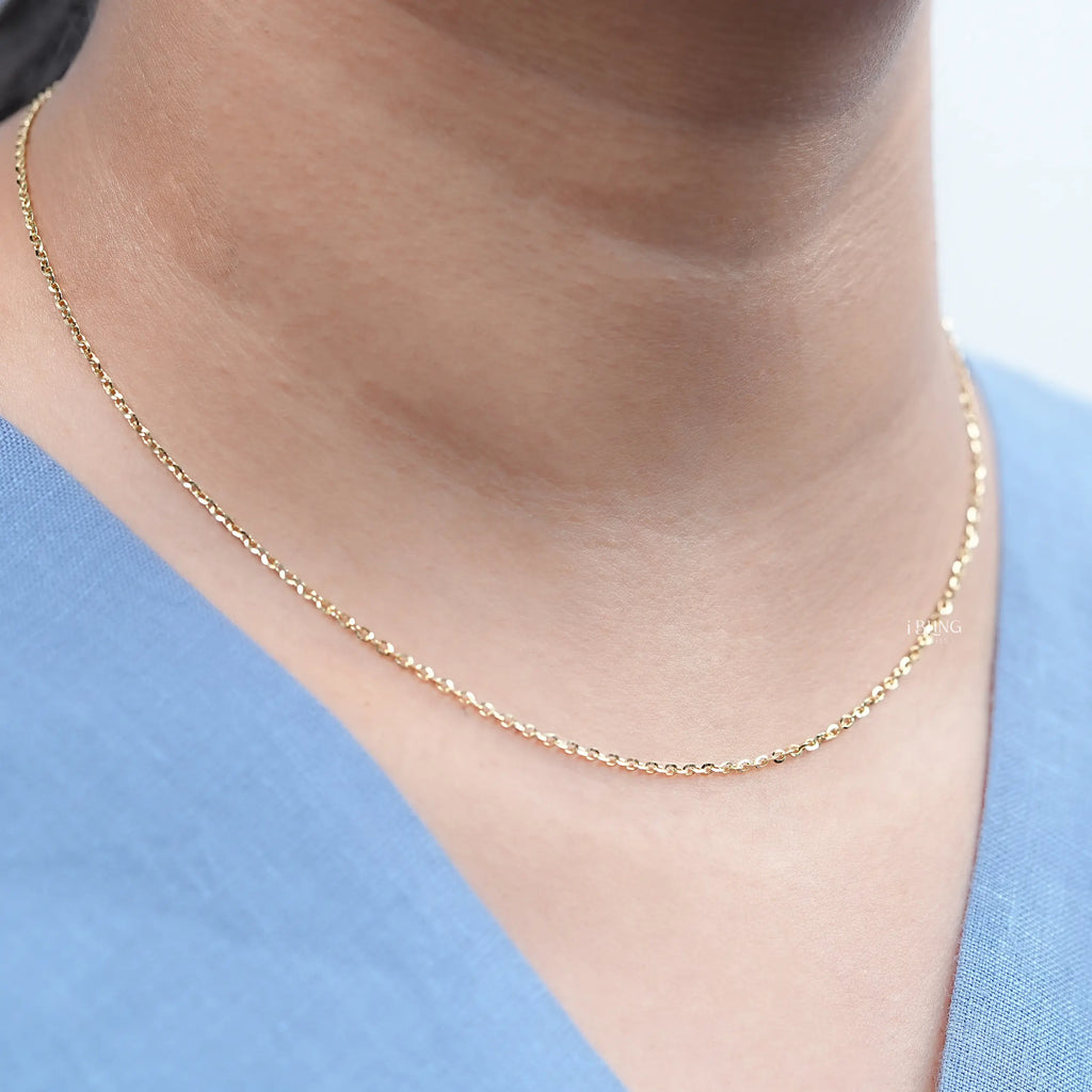 Dainty Flat Cable Chain