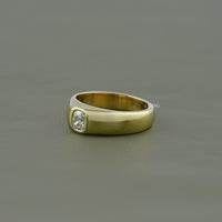 Old Mine Cushion Cut Diamond Wedding Band